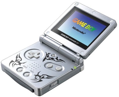 Game Boy Advance SP AGS-001 Console, Tribal Silver, Unboxed - CeX